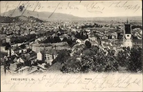 Ak Freiburg im Breisgau, Panorama, Wiehre