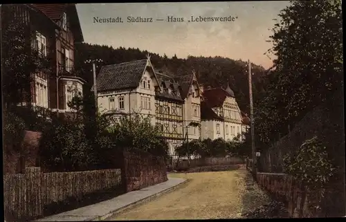 Ak Neustadt im Harz Harztor Thüringen, Haus Lebenswende