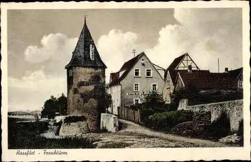 Ak Haßfurt Unterfranken, Froschturm