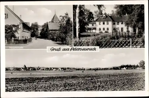 Ak Petersaurach in Mittelfranken, Hauptstraße, Erholungsheim