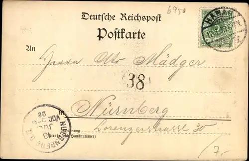 Ak Hanau am Main, Marktplatz