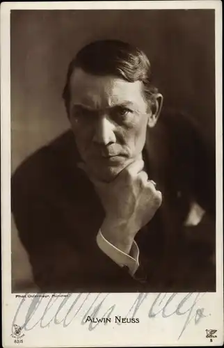 Ak Schauspieler Alwin Neuss, Portrait, Autogramm