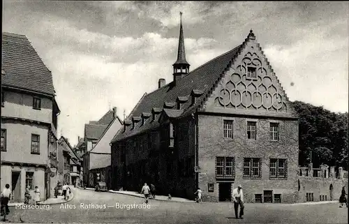 Ak Merseburg an der Saale, Altes Rathaus, Burgstraße