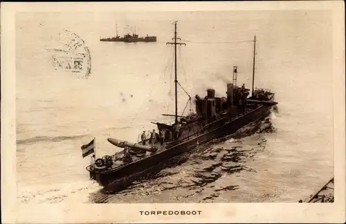 Ak Niederländisches Kriegsschiff, Torpedoboot