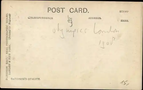 Ak London City, The Marathon Race, spectators, Olympia 1908, Zuschauer im Stadion