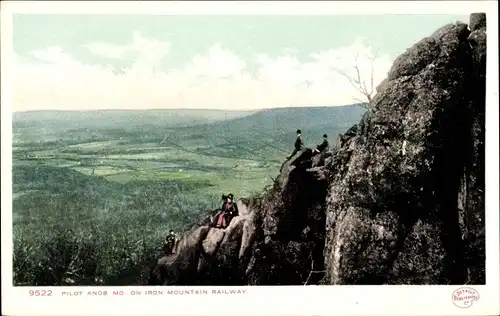 Ak Kansas City Kansas USA, Pilot Knob. Mo. mit der Iron Mountain Railway