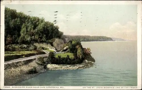 Ak Wittenberg Wisconsin USA, Mississippi in der Nähe von Cape Girardeau