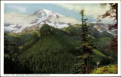 Ak Washington USA, Mount Rainier von Ricksecker Point