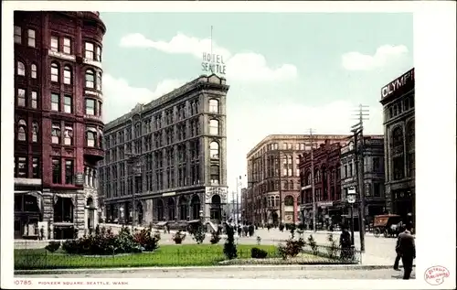 Ak Seattle Washington USA, Pioneer Square