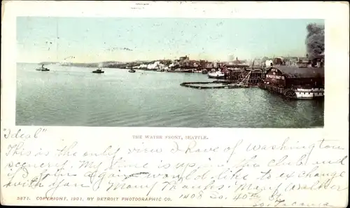 Ak Seattle Washington USA, der Wasserpunkt