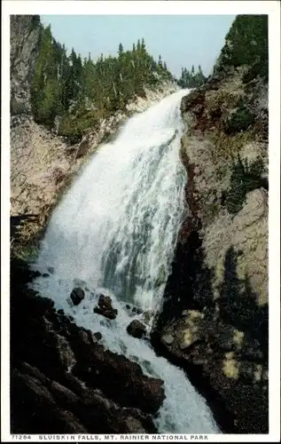 Ak Washington USA, Mount Rainier, Sluiskin Falls, Nationalpark