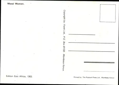 Ak Kenia, Masai Frauen, Afrikanerinnen, Barbusig