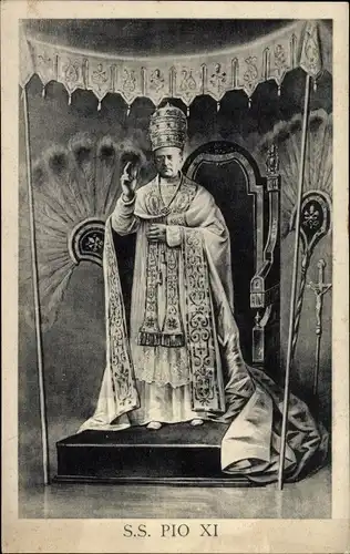 Ak Papst Pius XI., Achille Ambrogio Damiano Ratti