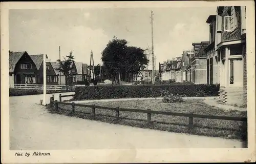 Ak Nes Ameland Fryslân Niederlande, Straßenpartie, Siedlung, Wohnhäuser