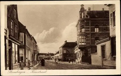 Ak Steenbergen Nordbrabant Niederlande, Kaaistraat