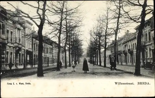 Ak Breda Nordbrabant Niederlande, Willemstraat