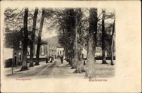 Ak Oostvoorne aan Zee Südholland, Blick auf das Dorf