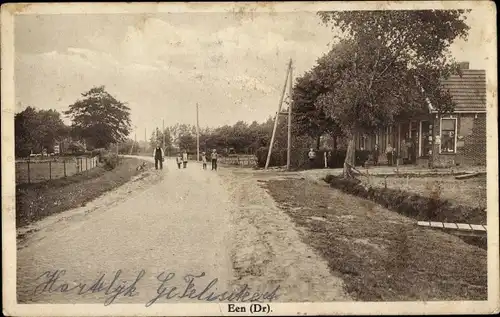 Ak Een Drenthe Niederlande, Straßenpartie