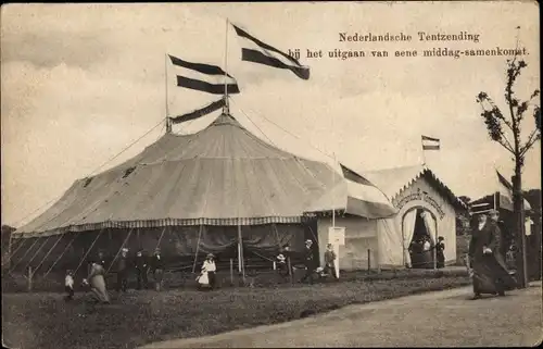 Ak Dutch Tent Shipment beim Verlassen eines Nachmittagstreffens