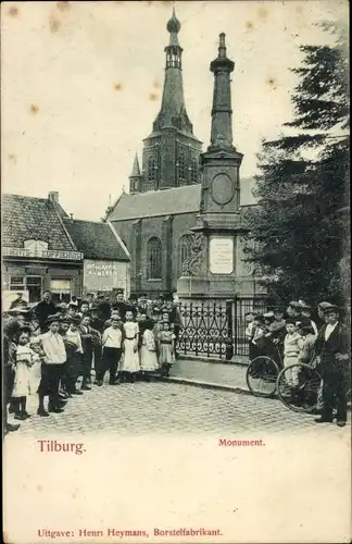 Ak Tilburg Nordbrabant Niederlande, Denkmal
