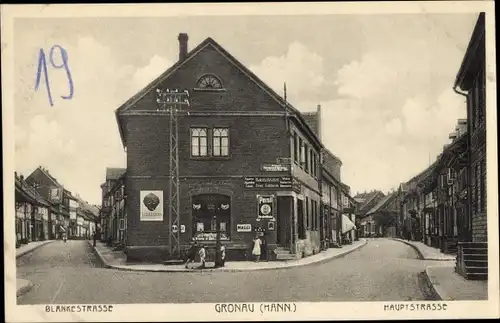 Ak Gronau an der Leine, Blankestraße, Hauptstraße, Geschäftshaus, Reklame Persil, Maggi