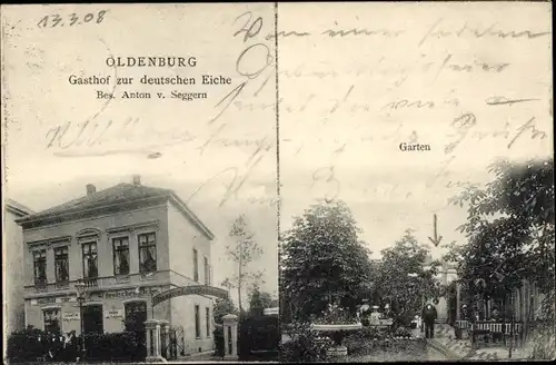 Ak Oldenburg im Großherzogtum Oldenburg, Gasthof zur deutschen Eiche