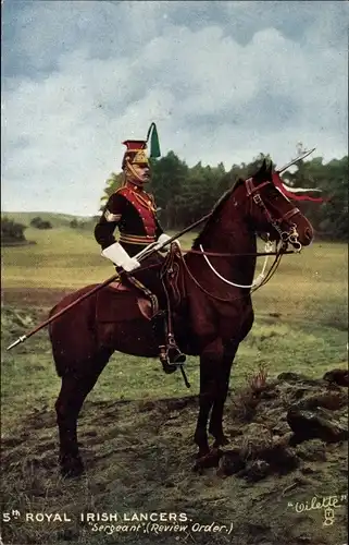 Ak 5. Royal Irish Lancers, Sergeant, Überprüfungsbefehl