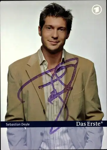 Ak Schauspieler Sebastian Deyle, Portrait, Autogramm