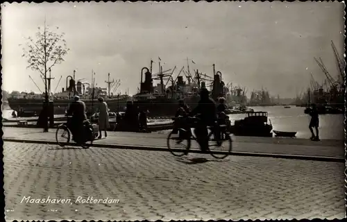 Ak Rotterdam Südholland Niederlande, Maashaven
