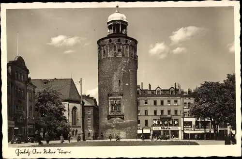Ak Görlitz in der Lausitz, Am dicken Turm