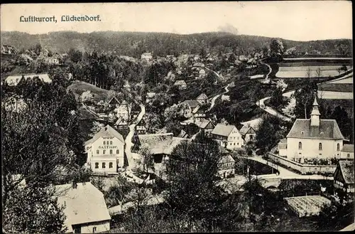 Ak Lückendorf Oybin Oberlausitz, Totalansicht der Ortschaft