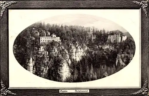 Passepartout Ak Oybin in Sachsen, Örtelwand