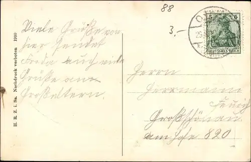 Passepartout Ak Oybin in Sachsen, Örtelwand