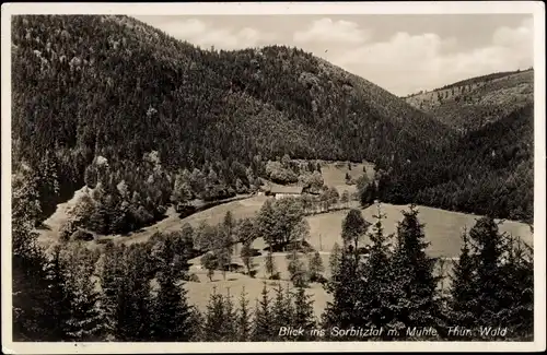 Ak Sitzendorf in Thüringen, Sorbitztal, Mühle