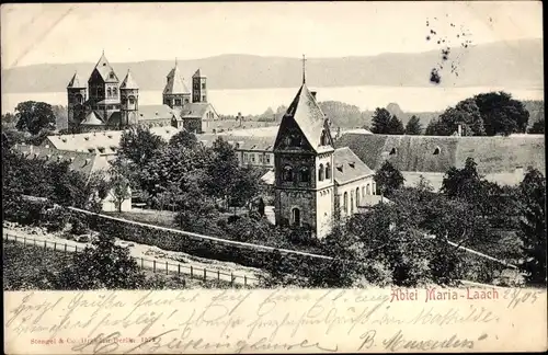 Ak Glees in der Eifel, Abtei Maria Laach, Laachersee