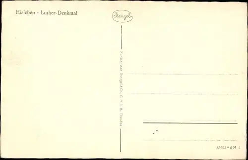 Ak Lutherstadt Eisleben, Luther-Denkmal