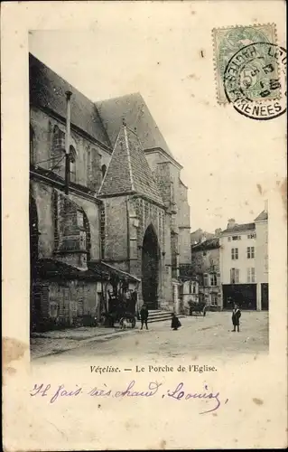 Ak Vezelise Meurthe et Moselle, Kirche, Eingang