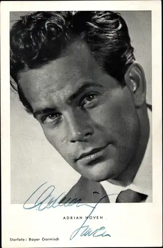 Ak Schauspieler Adrian Hoven, Portrait, Autogramm