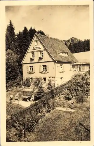 Foto Ak Rathen an der Elbe Sächsische Schweiz, Bergland