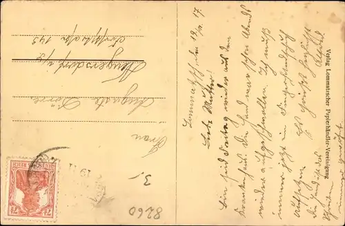 Ak Lommatzsch in Sachsen, Straßenpartie