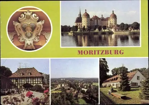 Ak Moritzburg in Sachsen, Jagdschloss, Adams Gasthof, HO Gaststätte Waldschänke