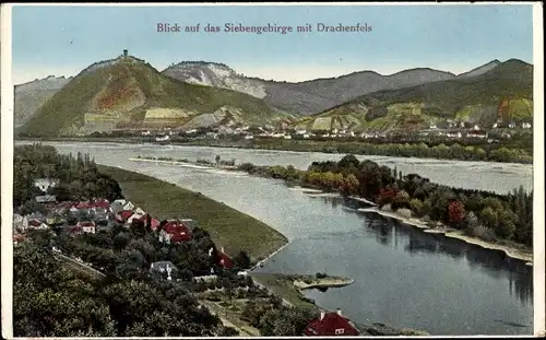 Ak Königswinter am Rhein, Drachenfels, Siebengebirge