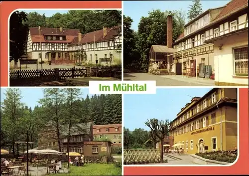 Ak Eisenberg in Thüringen, Mühltal, Schössersmühle, Naupoldsmühle, Pfarrmühle, Amtsschreibersmühle