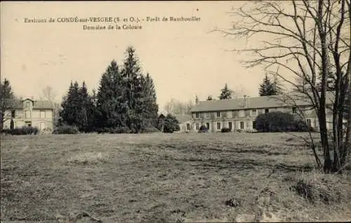 Ak Condé sur Vesgre Yvelines, Wald von Rambouillet, Domaine de la Colonie