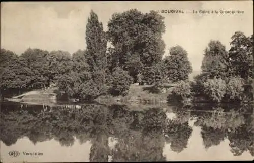 Ak Bougival Yvelines, Die Seine bei La Grenouilière