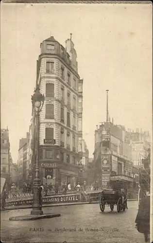 Ak Paris II Börse, Boulevard de Bonne Nouvelle