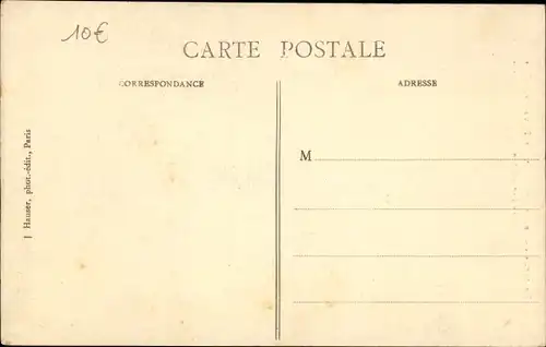 Postkarte Paris XII Reuilly, Rue de Lyon, Die große Seine-Flut Januar 1910