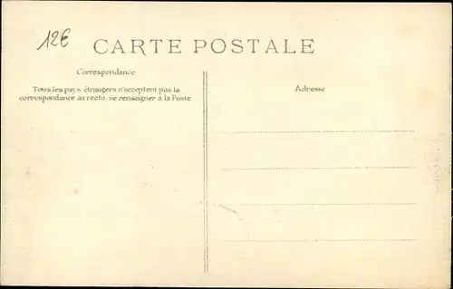 Postkarte Paris VII, Rue du Bac, Die große Seineflut Januar 1910