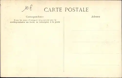 Ak Paris, Die große Seine-Flut, Januar 1910