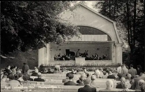 Ak Bad Liebenstein im Thüringer Wald, Musikpavillon